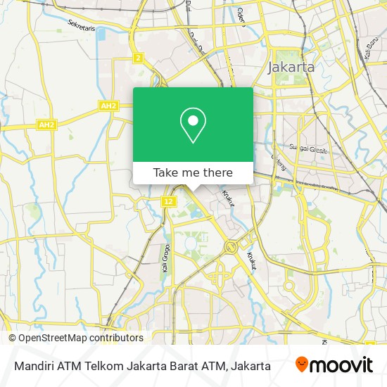 Mandiri ATM Telkom Jakarta Barat ATM map