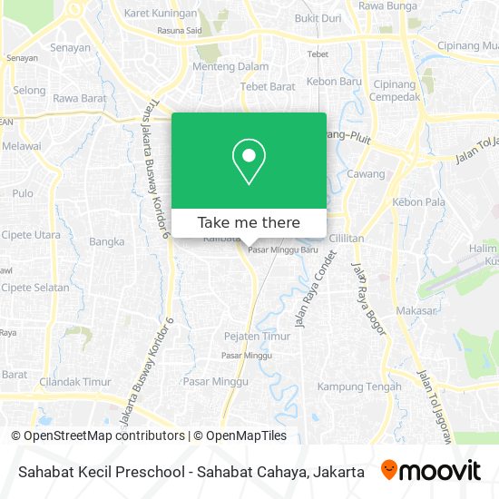 Sahabat Kecil Preschool - Sahabat Cahaya map