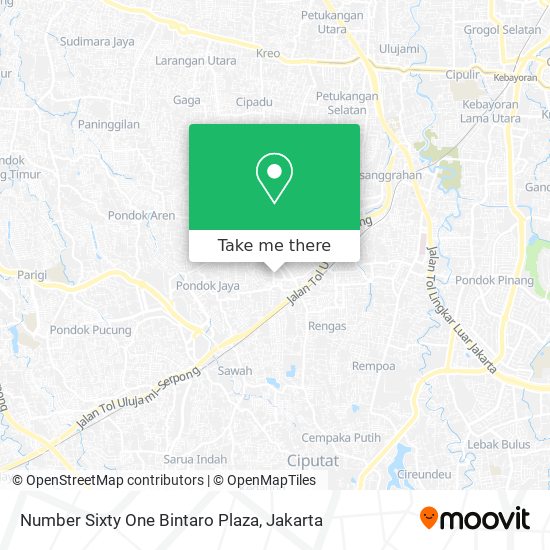 Number Sixty One Bintaro Plaza map