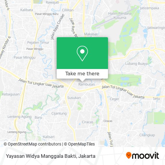 Yayasan Widya Manggala Bakti map