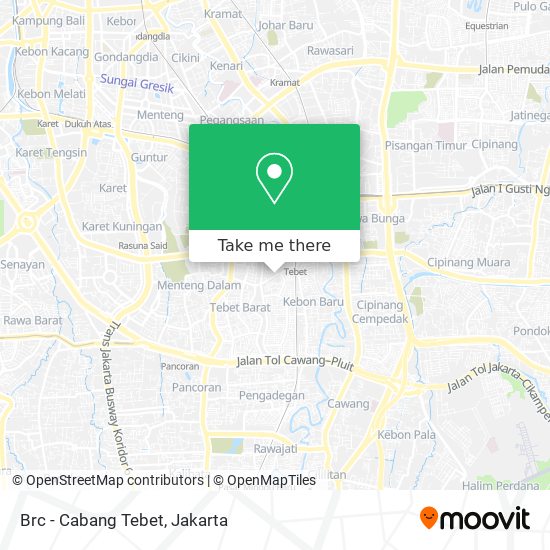 Brc - Cabang Tebet map