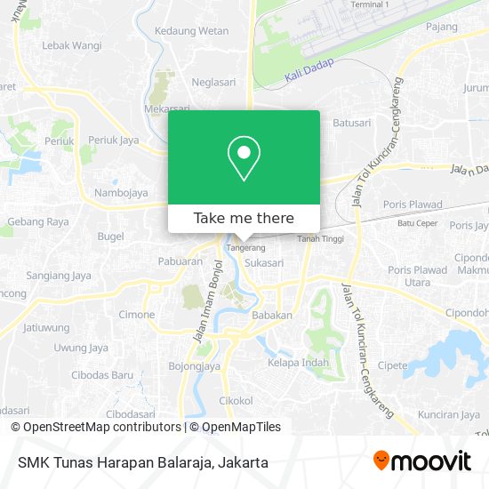 SMK Tunas Harapan Balaraja map