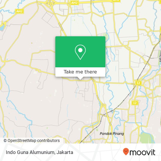 Indo Guna Alumunium, Jalan Ciledug Raya map