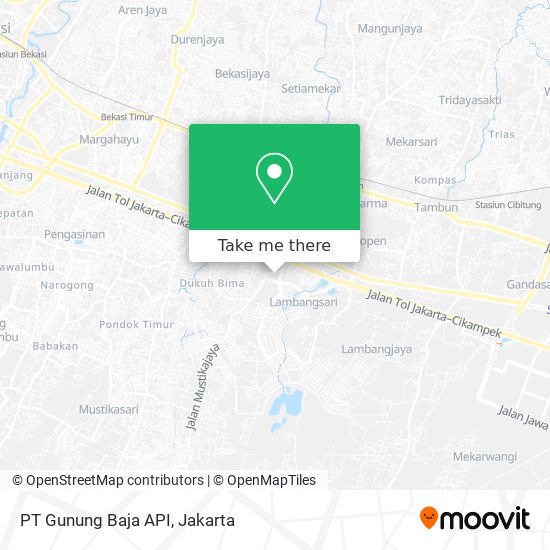 PT Gunung Baja API map