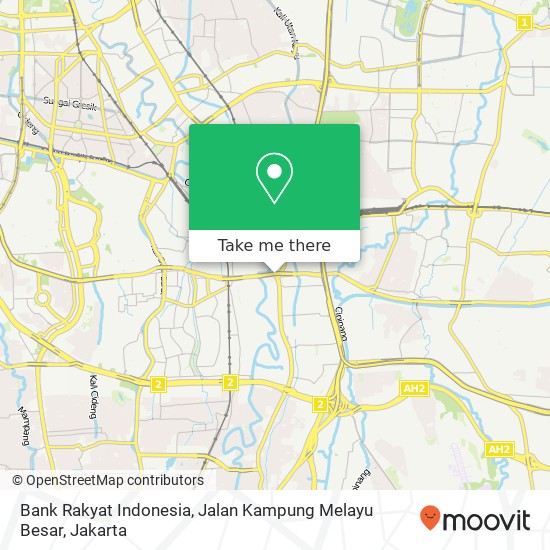 Bank Rakyat Indonesia, Jalan Kampung Melayu Besar map