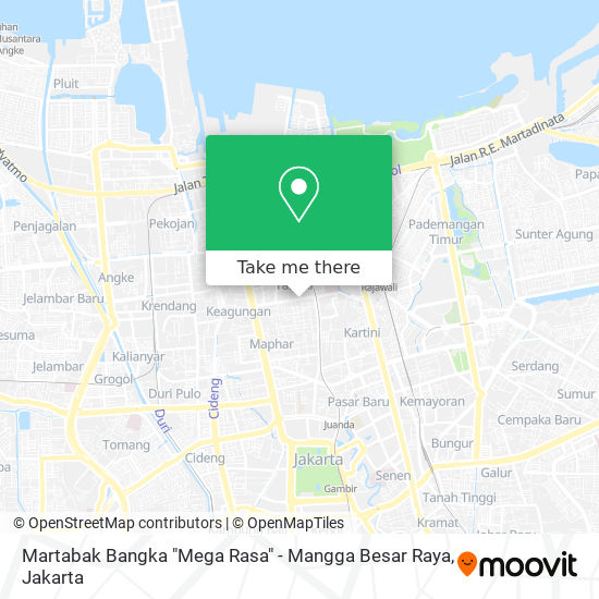 Martabak Bangka "Mega Rasa" - Mangga Besar Raya map