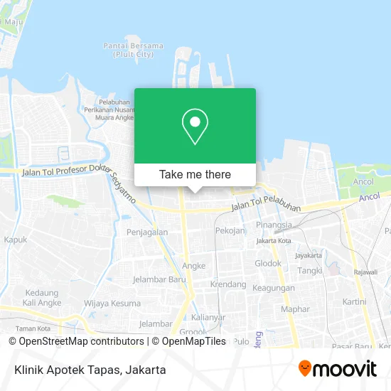 Klinik Apotek Tapas map