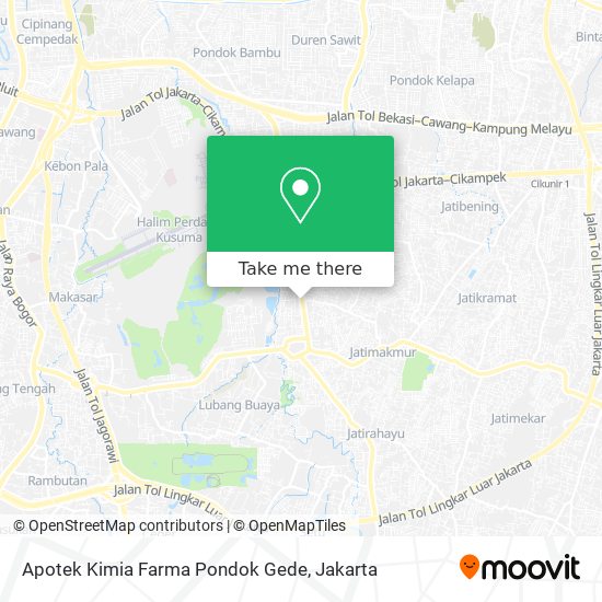 Apotek Kimia Farma Pondok Gede map