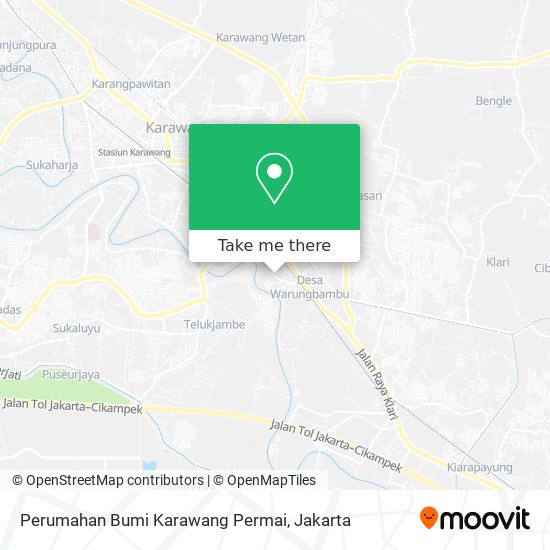 Perumahan Bumi Karawang Permai map