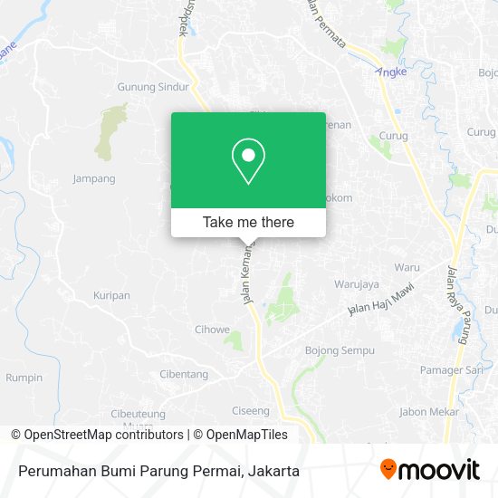 Perumahan Bumi Parung Permai map
