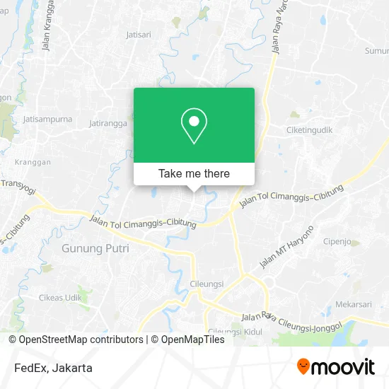 FedEx map