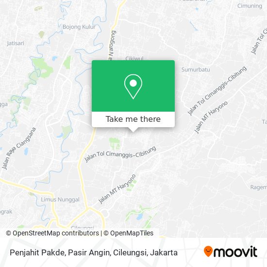 Penjahit Pakde, Pasir Angin, Cileungsi map