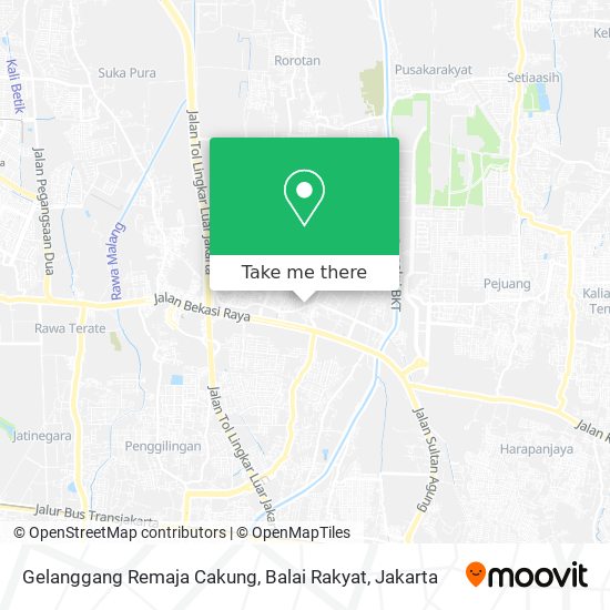 Gelanggang Remaja Cakung, Balai Rakyat map