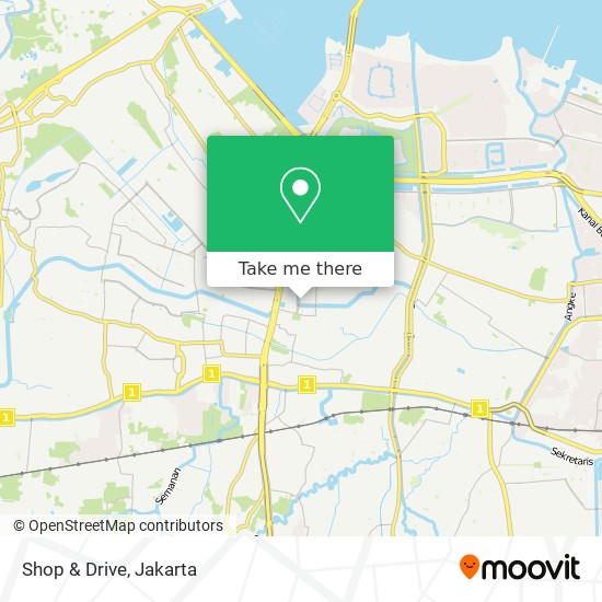 Shop & Drive map