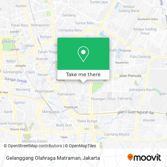 Gelanggang Olahraga Matraman map