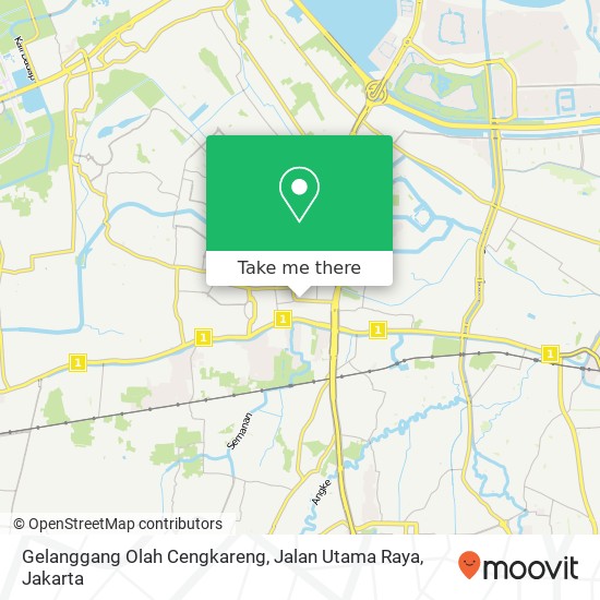 Gelanggang Olah Cengkareng, Jalan Utama Raya map