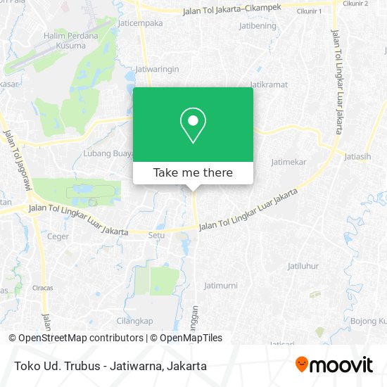 Toko Ud. Trubus - Jatiwarna map