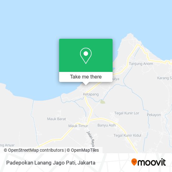 Padepokan Lanang Jago Pati map