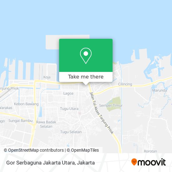Gor Serbaguna Jakarta Utara map