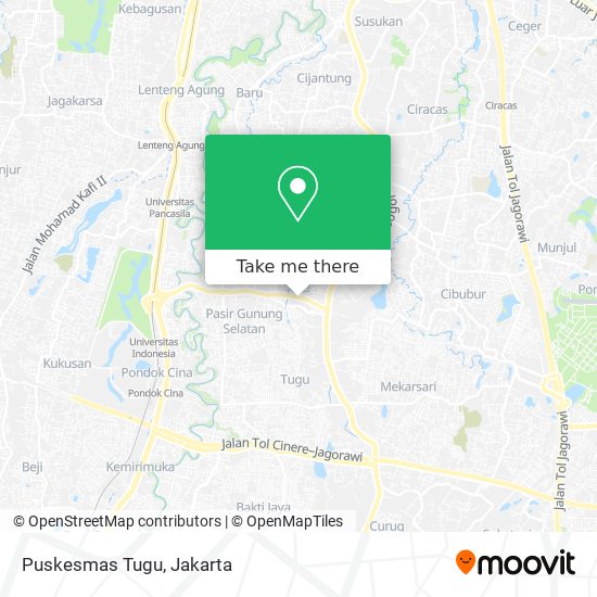 Puskesmas Tugu map