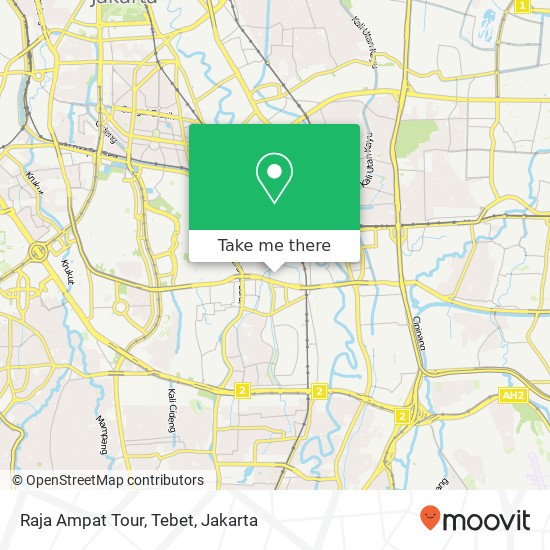Raja Ampat Tour, Tebet map