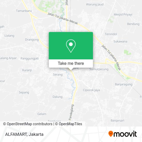 ALFAMART, Jalan Raya Pandeglang map