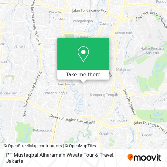 PT Mustaqbal Alharamain Wisata Tour & Travel map