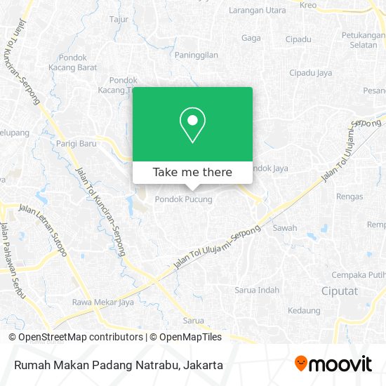 Rumah Makan Padang Natrabu map