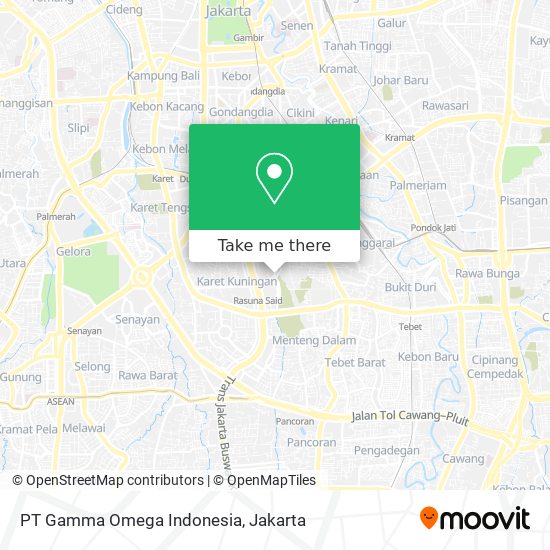 PT Gamma Omega Indonesia map