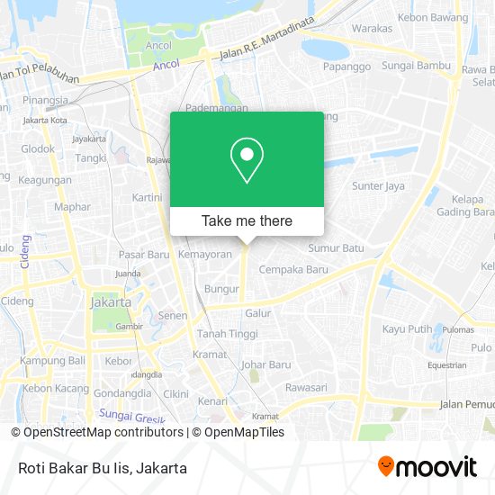 Roti Bakar Bu Iis map