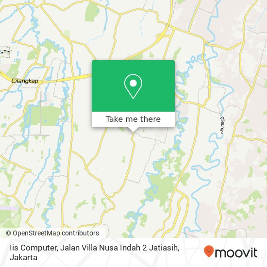 Iis Computer, Jalan Villa Nusa Indah 2 Jatiasih map