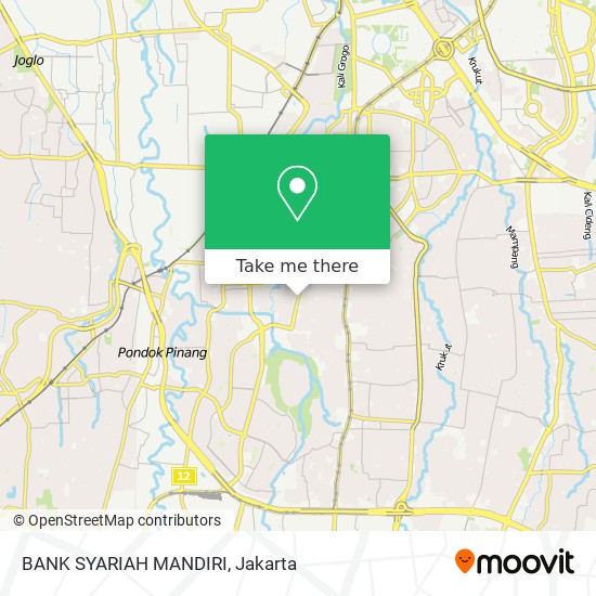 BANK SYARIAH MANDIRI map