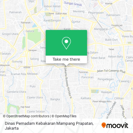 Dinas Pemadam Kebakaran Mampang Prapatan map