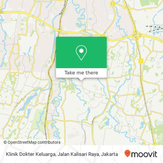 Klinik Dokter Keluarga, Jalan Kalisari Raya map