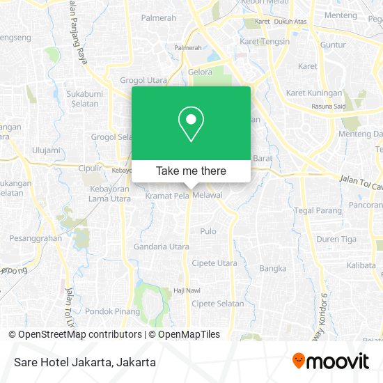 Sare Hotel Jakarta map