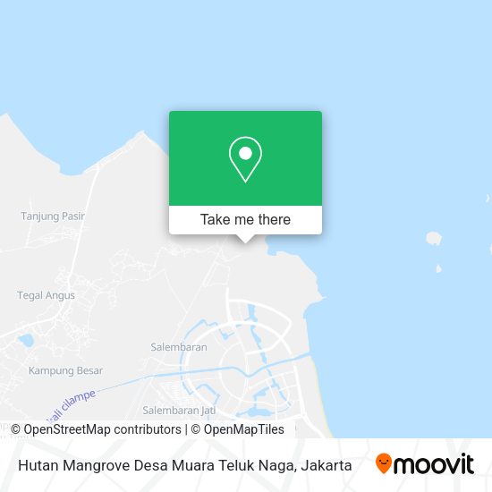 Hutan Mangrove Desa Muara Teluk Naga, Teluknaga map