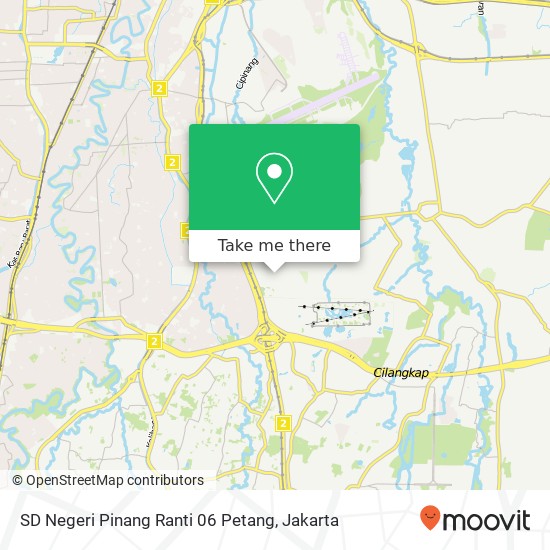 SD Negeri Pinang Ranti 06 Petang, Makasar 13560 map