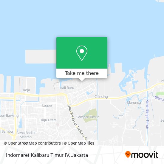 Indomaret Kalibaru Timur IV map