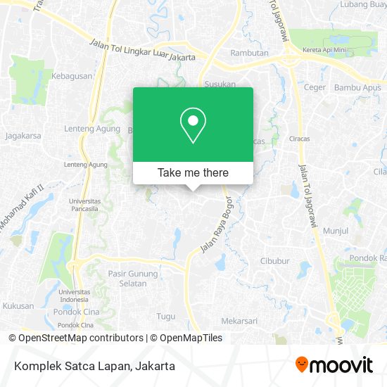 Komplek Satca Lapan map