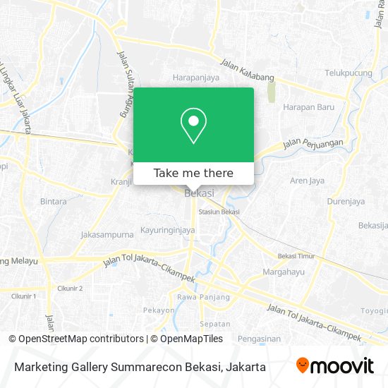 Marketing Gallery Summarecon Bekasi map