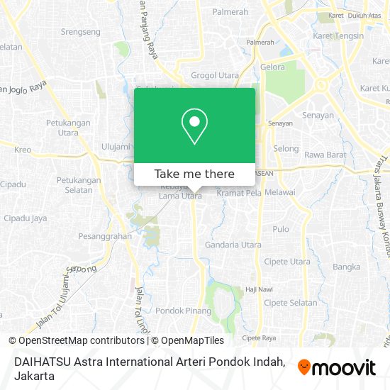 DAIHATSU Astra International Arteri Pondok Indah map