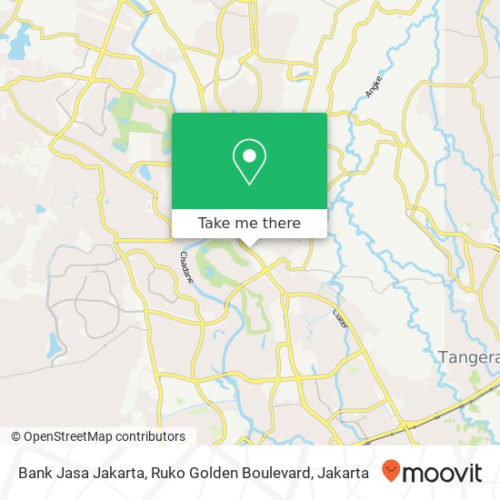 Bank Jasa Jakarta, Ruko Golden Boulevard map