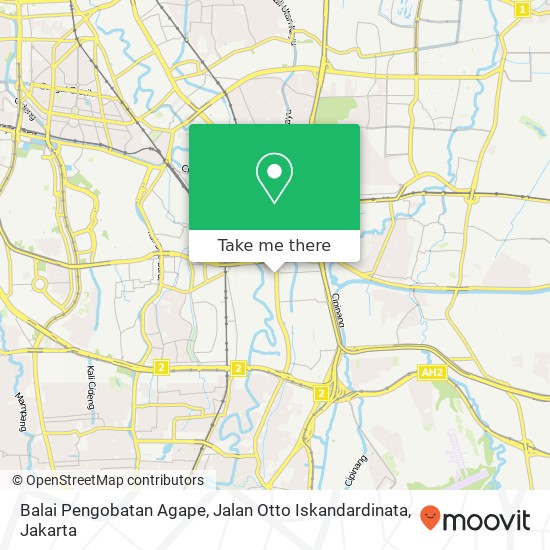 Balai Pengobatan Agape, Jalan Otto Iskandardinata map