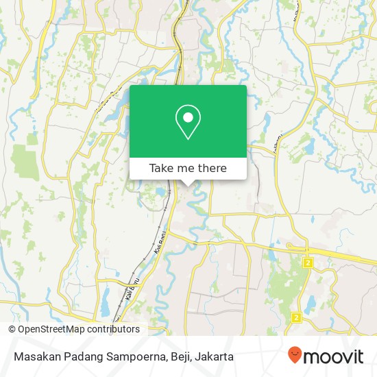 Masakan Padang Sampoerna, Beji map