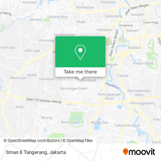 Sman 8 Tangerang map
