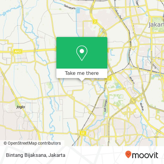 Bintang Bijaksana, Jalan Adam Kebon Jeruk map