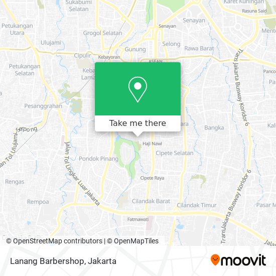 Lanang Barbershop map