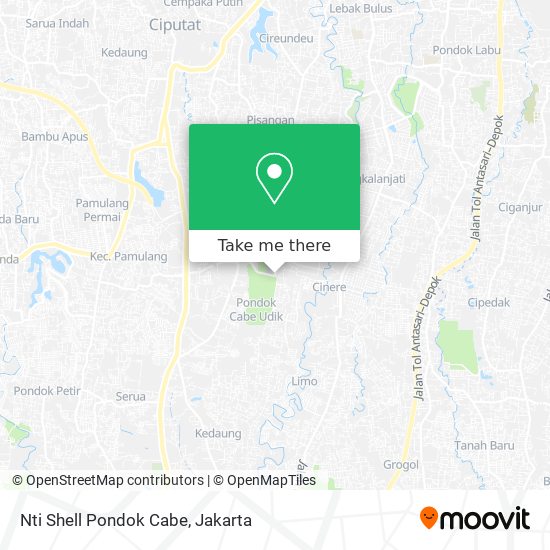 Nti Shell Pondok Cabe map