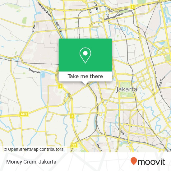 Money Gram, Grogol Petamburan map