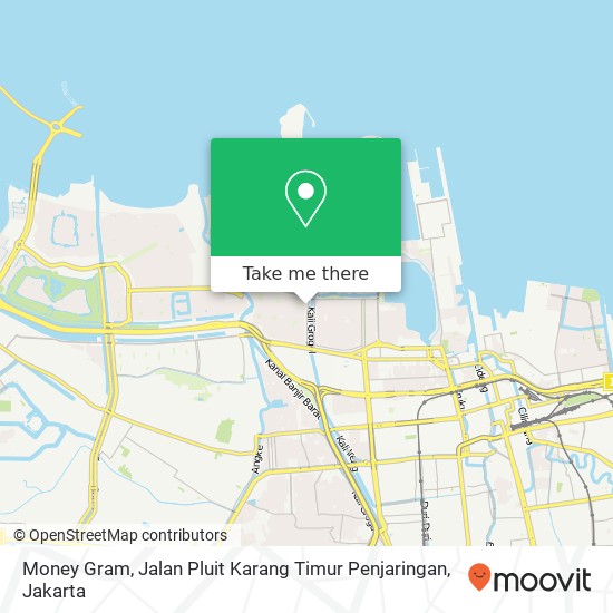 Money Gram, Jalan Pluit Karang Timur Penjaringan map